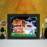 Totoro 9 - Colored Paper Cut Light Box File - Cricut File - 20x26cm - LightBoxGoodMan - LightboxGoodman