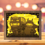Totoro 9 - Paper Cutting Light Box - LightBoxGoodman - LightboxGoodman
