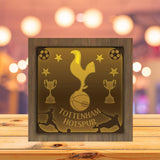 Tottenham Hotspur - Paper Cutting Light Box - LightBoxGoodman - LightboxGoodman
