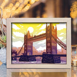 Tower Bridge - Paper Cut Light Box File - Cricut File - 8x10 Inches - LightBoxGoodMan