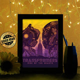 Transformers: Rise of the Beasts - Paper Cutting Light Box - LightBoxGoodman - LightboxGoodman