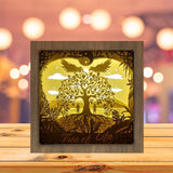 Tree Of Life Square - Paper Cutting Light Box - LightBoxGoodman - LightboxGoodman