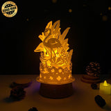 Tropical Flamingo - 3D Dome Lantern File - Cricut File - LightBoxGoodMan - LightboxGoodman