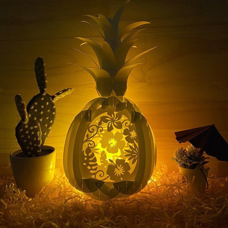 Tropical - Pineapple Pop-Up File - Cricut File - LightBoxGoodMan - LightboxGoodman