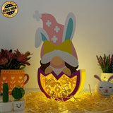 Truck Easter - Gnome Easter Egg Papercut Lightbox File - Cricut File - 10,7x6 Inches - LightBoxGoodMan - LightboxGoodman