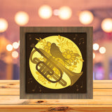 Trumpet - Paper Cutting Light Box - LightBoxGoodman - LightboxGoodman