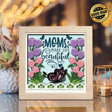 Tulips For Mother – Paper Cut Light Box File - Cricut File - 8x8 inches - LightBoxGoodMan - LightboxGoodman