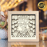 Tulips For Mother – Paper Cut Light Box File - Cricut File - 8x8 inches - LightBoxGoodMan - LightboxGoodman