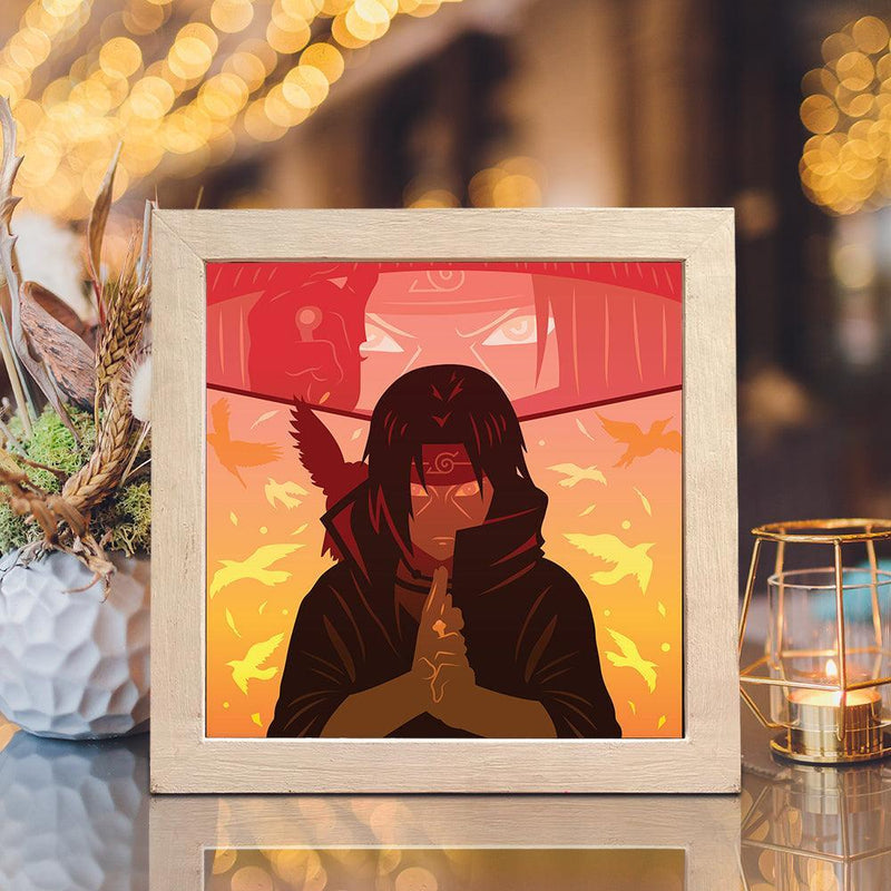 Uchiha Itachi – Paper Cut Light Box File - Cricut File - 8x8 inches - LightBoxGoodMan - LightboxGoodman