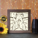 Uchiha Itachi - Paper Cutting Light Box - LightBoxGoodman - LightboxGoodman