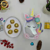 Unicorn 2 - Easter Candy Box Paper Cutting File - 7.4x4.9" - Cricut File - LightBoxGoodMan - LightboxGoodman
