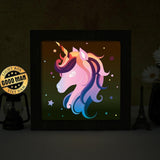 Unicorn 3 – Paper Cut Light Box File - Cricut File - 20x20cm - LightBoxGoodMan - LightboxGoodman