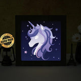 Unicorn 3 – Paper Cut Light Box File - Cricut File - 20x20cm - LightBoxGoodMan - LightboxGoodman