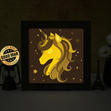 Unicorn 3 – Paper Cut Light Box File - Cricut File - 20x20cm - LightBoxGoodMan - LightboxGoodman