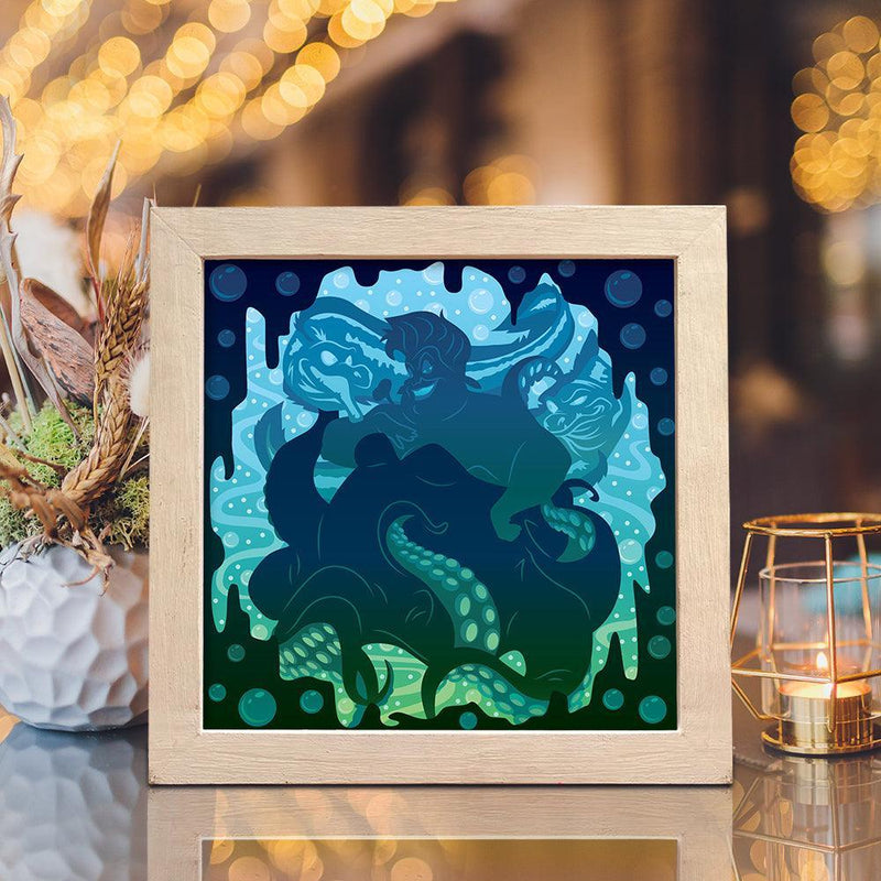 Ursula – Paper Cut Light Box File - Cricut File - 20x20cm - LightBoxGoodMan - LightboxGoodman