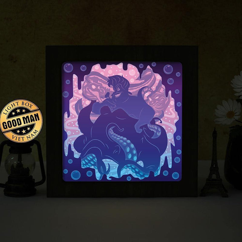 Ursula – Paper Cut Light Box File - Cricut File - 20x20cm - LightBoxGoodMan - LightboxGoodman
