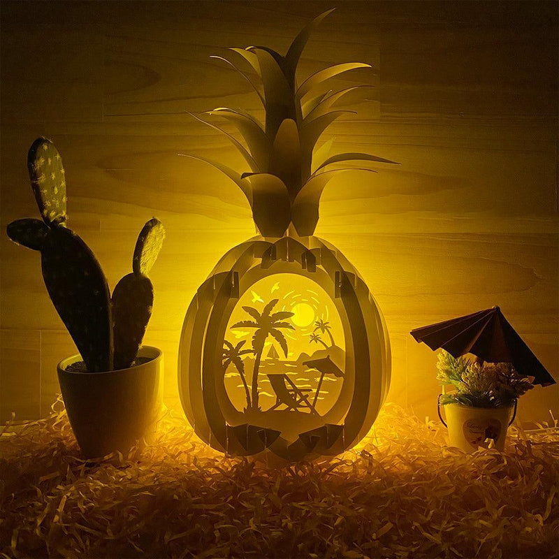 Vacation - Pineapple Pop-Up File - Cricut File - LightBoxGoodMan - LightboxGoodman