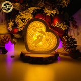 Valentine 2 - 3D Heart Lantern File - Cricut File - LightBoxGoodMan - LightboxGoodman