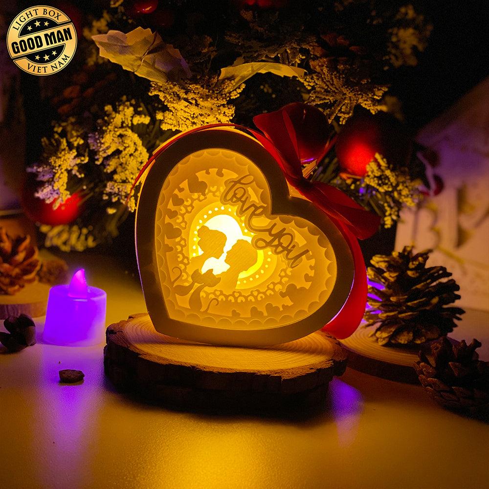 Valentine 3 - 3D Heart Lantern File - Cricut File - LightBoxGoodMan - LightboxGoodman