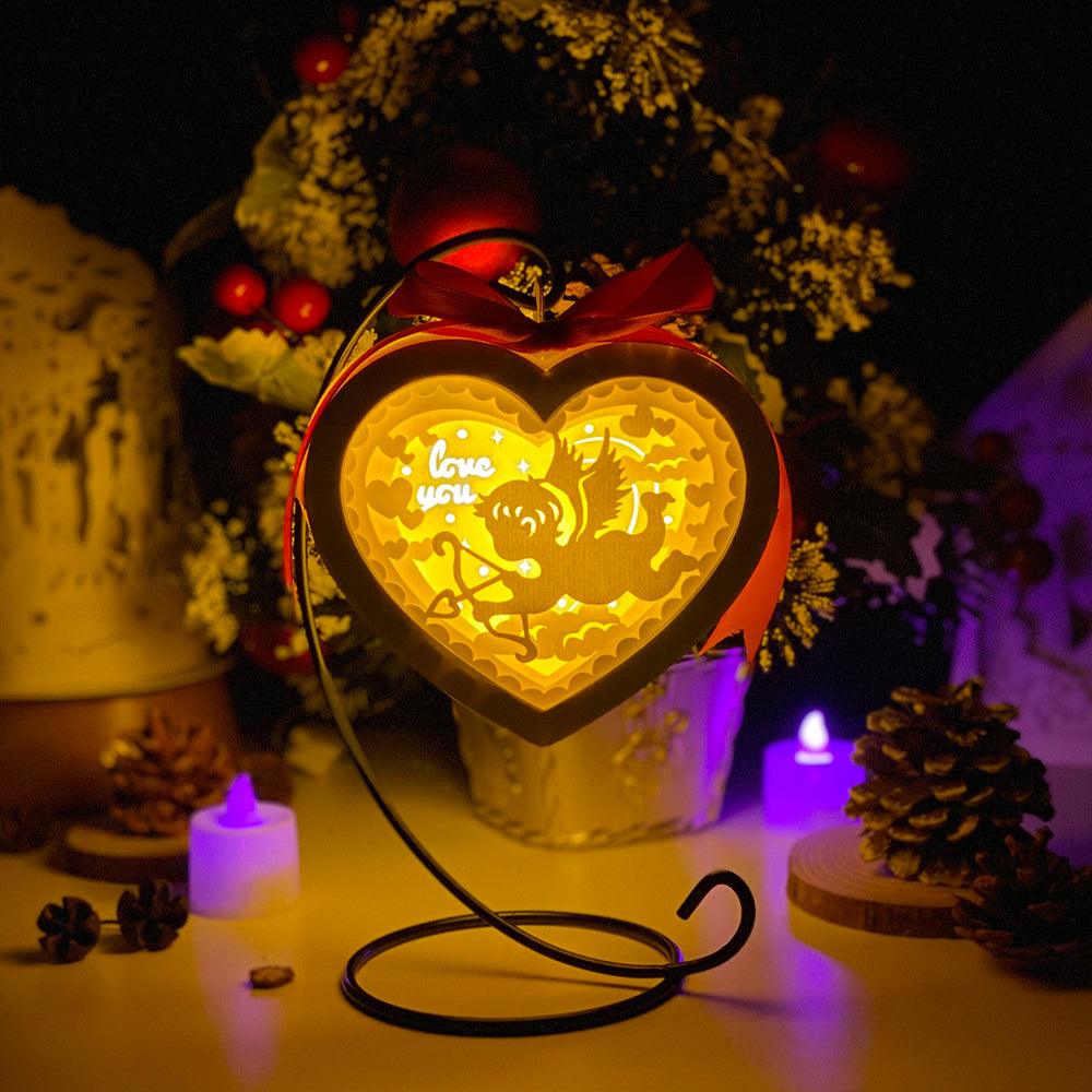 Valentine 5 - 3D Heart Lantern File - Cricut File - LightBoxGoodMan - LightboxGoodman