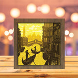 Venice Square - Paper Cutting Light Box - LightBoxGoodman