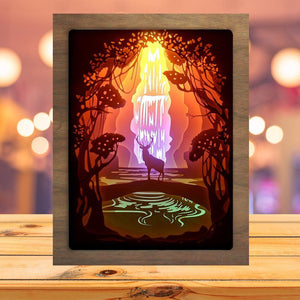 Waterfall 1 - Paper Cutting Light Box - LightBoxGoodman - LightboxGoodman