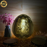 Waterfall - Easter Egg 3D Pop-up File - Cricut File - 5.8x4.8" - LightBoxGoodMan - LightboxGoodman