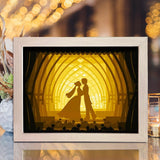 Wedding 2 – Paper Cut Light Box File - Cricut File - 8x10 Inches - LightBoxGoodMan