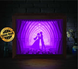 Wedding 2 – Paper Cut Light Box File - Cricut File - 8x10 Inches - LightBoxGoodMan - LightboxGoodman