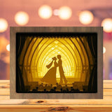 Wedding 2 - Paper Cutting Light Box - LightBoxGoodman - LightboxGoodman