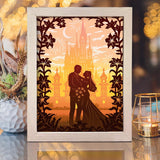 Wedding 3  – Paper Cut Light Box File - Cricut File - 8x10 Inches - LightBoxGoodMan