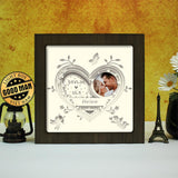 Wedding Poster 2 – Personalized Papercut Lightbox File - 8x8" - Cricut File - LightBoxGoodMan - LightboxGoodman
