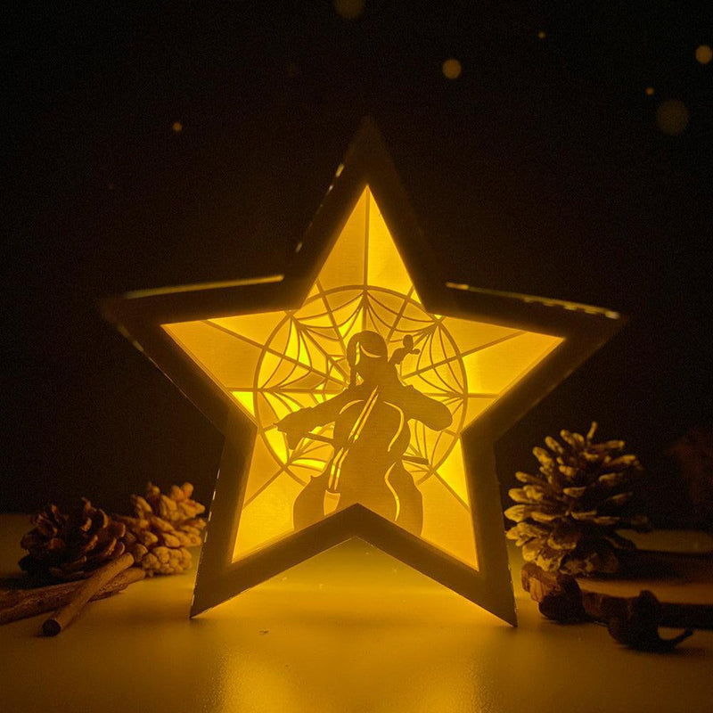 Wednesday Addams 2 - Paper Cut Star Light Box File - Cricut File - 20x21cm - LightBoxGoodMan - LightboxGoodman