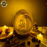 Wednesday Addams - Easter Egg 3D Pop-up File - Cricut File - 5.8x4.8" - LightBoxGoodMan - LightboxGoodman