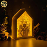 Wednesday Addams - Paper Cut House Light Box File - Cricut File - 13x19 cm - LightBoxGoodMan - LightboxGoodman