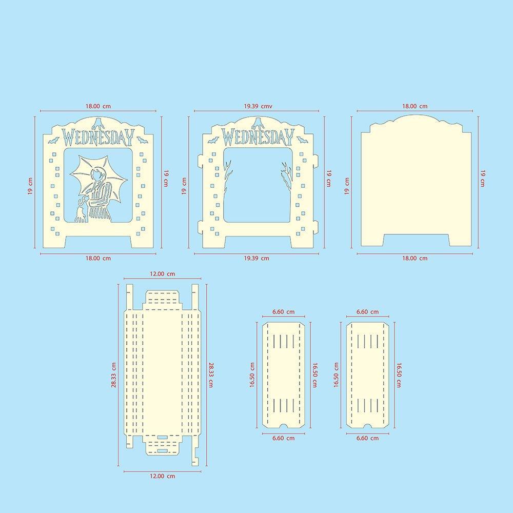 Pop-Up Paper Doll House Files For Printing and Cutting