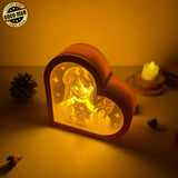Wednesday - Heart Papercut Lightbox File - 6,2x6,4" - Cricut File - LightBoxGoodMan - LightboxGoodman