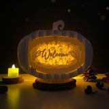 Welcome Skeletons - 3D Pop-up Light Box Pumpkin File - Cricut File - LightBoxGoodMan