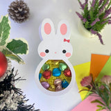 White Bunny - Easter Candy Box Paper Cutting File - 7,7x4