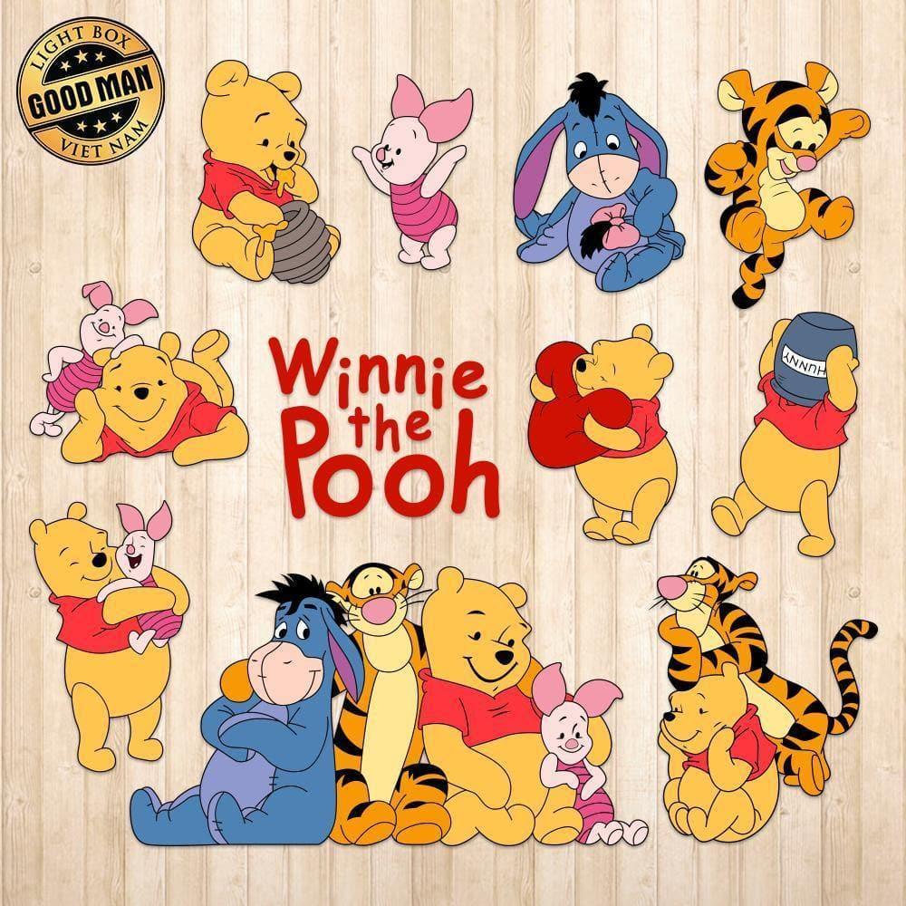 Winnie The Pooh - Cricut File - Svg, Png, Dxf, Eps - LightBoxGoodMan - LightboxGoodman
