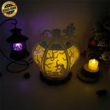 Witch And Potion - Pumpkin Lantern File - Cricut File - LightBoxGoodMan - LightboxGoodman