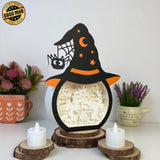 Witch - Paper Cut Witch Hat Light Box File - Cricut File - 18x23 cm - LightBoxGoodMan - LightboxGoodman