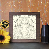 Wolf Girl - Paper Cutting Light Box - LightBoxGoodman - LightboxGoodman
