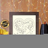 Women's Heart - Paper Cutting Light Box - LightBoxGoodman - LightboxGoodman