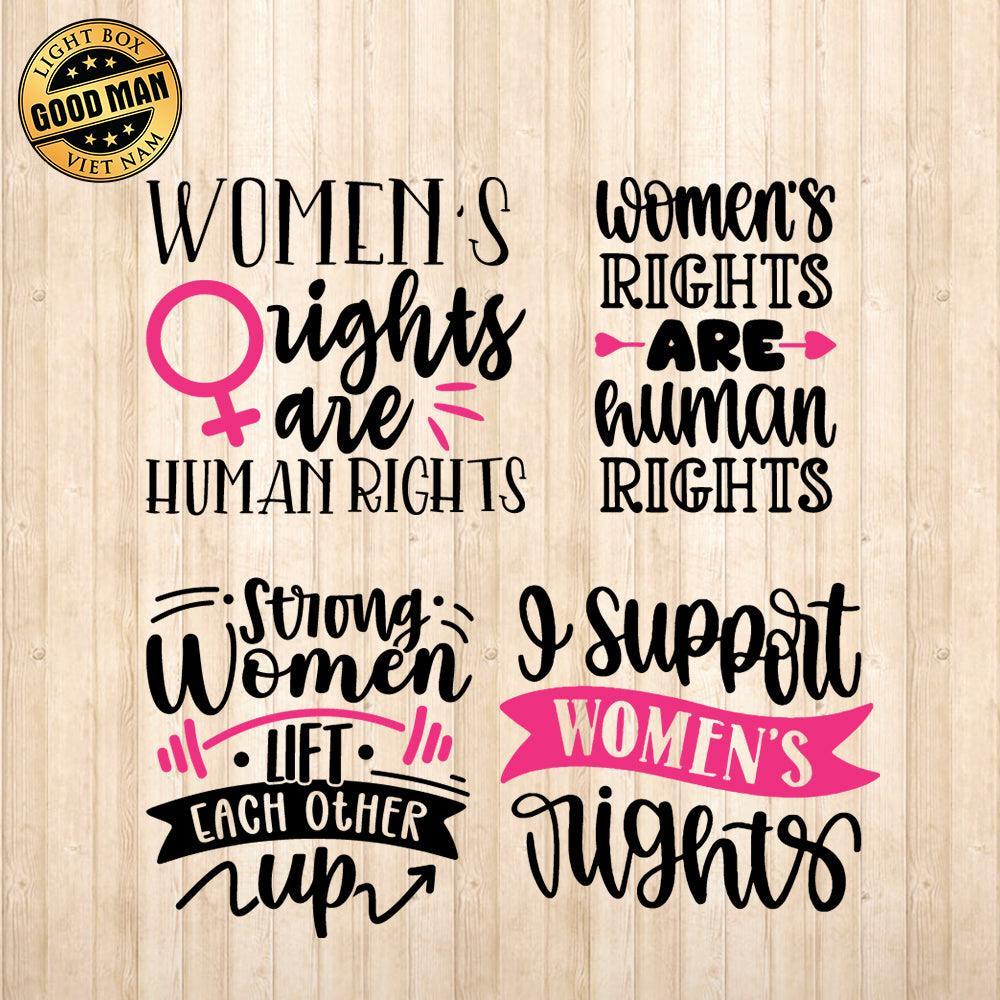 Womens Rights - Cricut File - Svg, Png, Dxf, Eps - LightBoxGoodMan - LightboxGoodman
