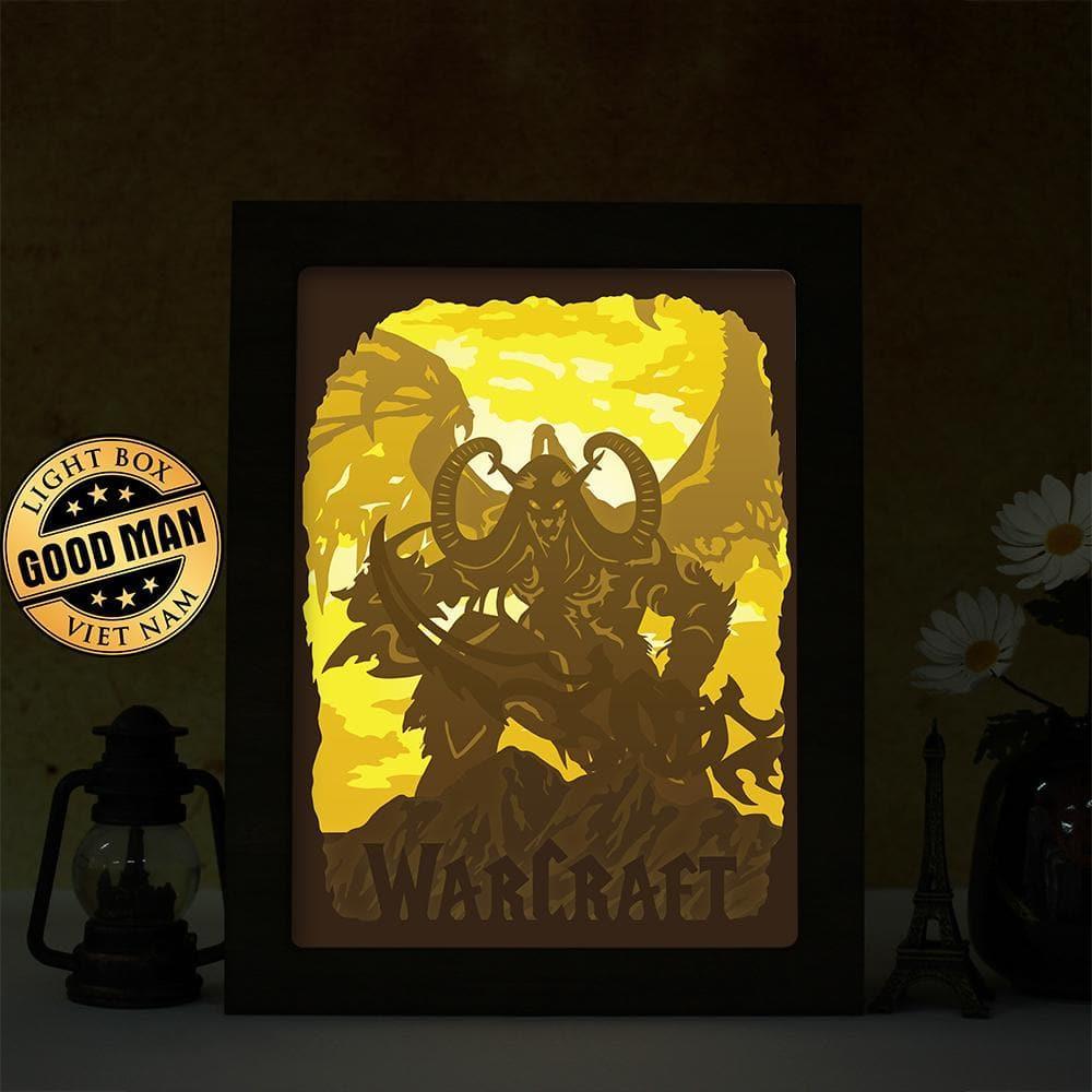 World Of Warcraft 1 – Paper Cut Light Box File - Cricut File - 20x26cm - LightBoxGoodMan - LightboxGoodman