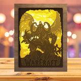 World Of Warcraft 1 - Paper Cutting Light Box - LightBoxGoodman - LightboxGoodman