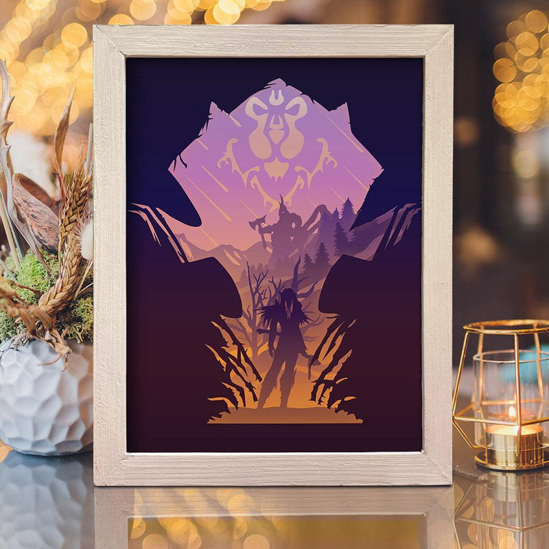 World Of Warcraft 2 – Paper Cut Light Box File - Cricut File - 20x26cm - LightBoxGoodMan - LightboxGoodman