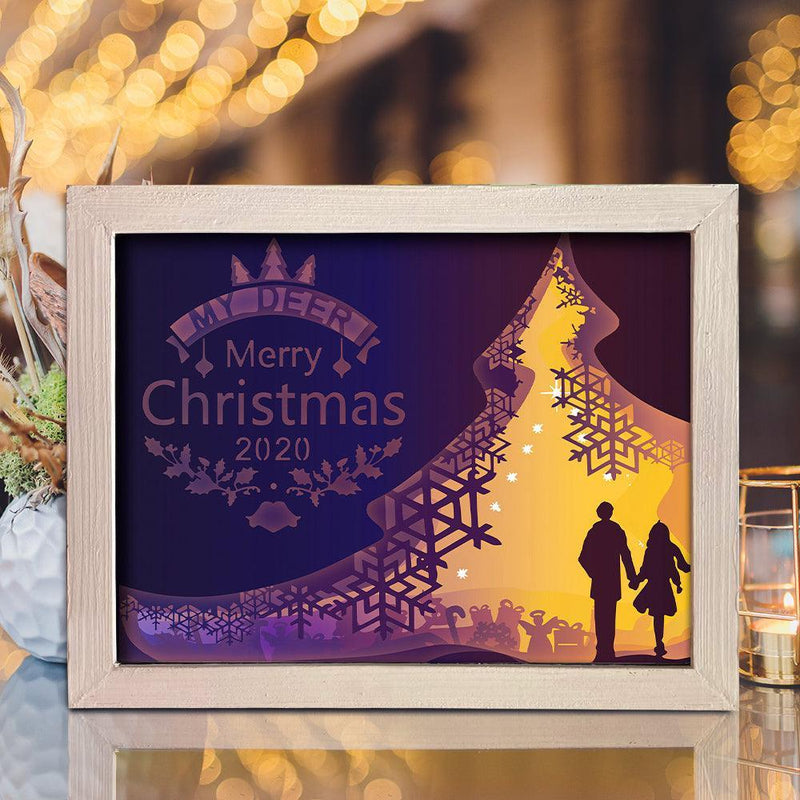 Xmas 1 – Paper Cut Light Box File - Cricut File - 20x26cm - LightBoxGoodMan - LightboxGoodman