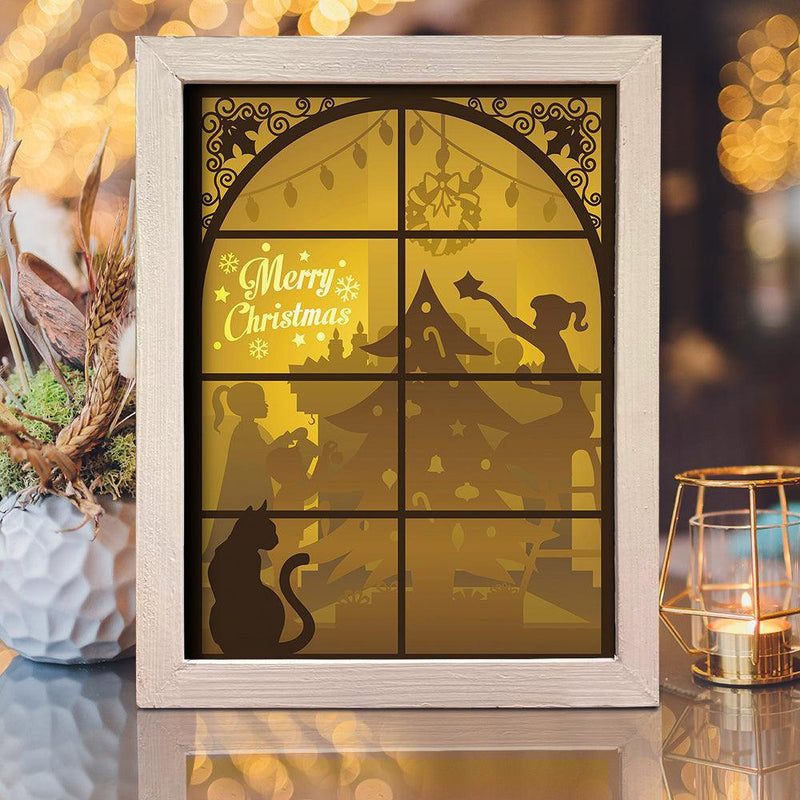 Xmas 12 – Paper Cut Light Box File - Cricut File - 20x26cm - LightBoxGoodMan - LightboxGoodman